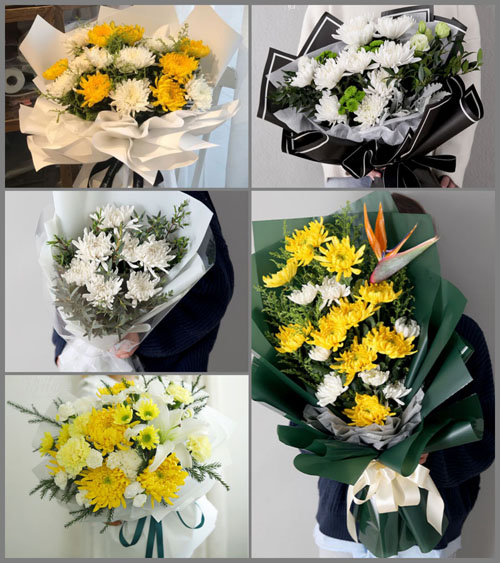 黑龙江伊春带岭区明月林场白事花束代送